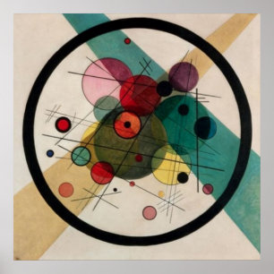Affiche de peinture Cercles dans un cercle de Kand