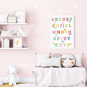 Affiche de Pépinière d'Alphabet d'Animaux de Mer M