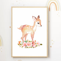 Affiche de pépinière de fleurs de Fox pour la déco