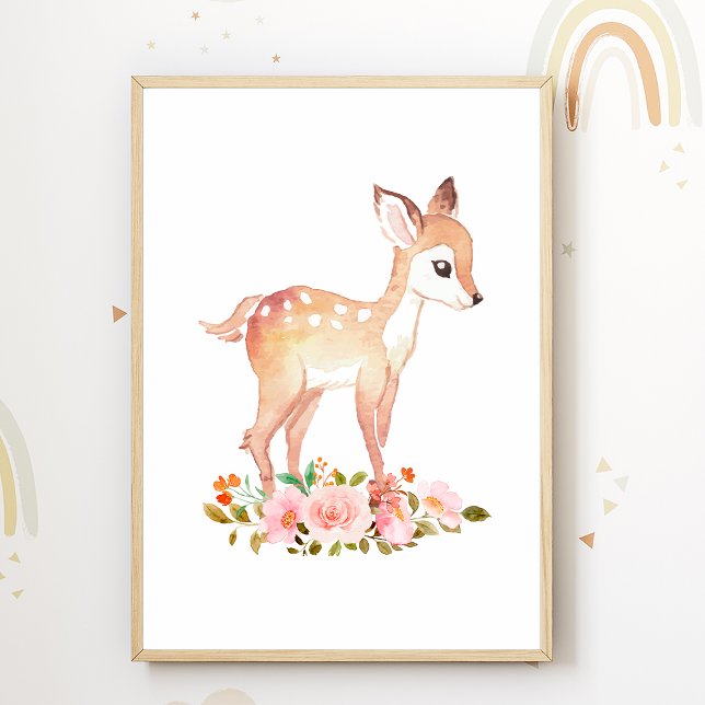 Affiche de pépinière de fleurs de Fox pour la déco (Créateur téléchargé)