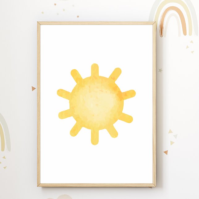 Affiche de pépinière Soleil Pastel pour la décorat (Créateur téléchargé)