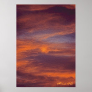 Affiche de photo de coucher du soleil