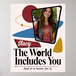 Affiche de photo d'encouragement personnalisée