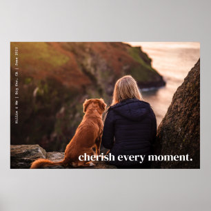 Affiche de photo personnalisée Minimaliste Cherish