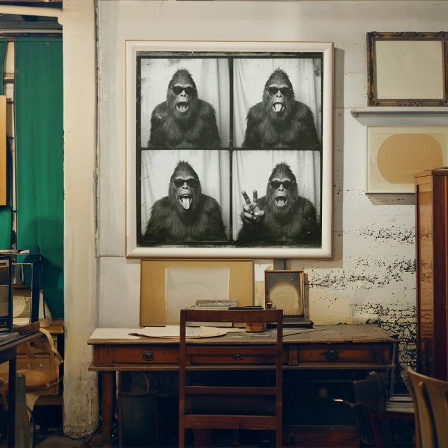 Affiche de photomaton Bigfoot ou Sasquatch Art imp (Créateur téléchargé)
