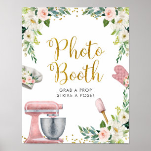 Affiche de photomaton de salle de bain de mariage 