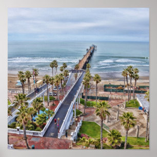 Affiche de pilier d'Oceanside