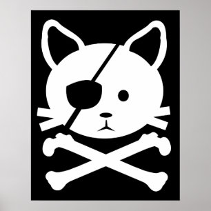 Affiche de pirate de chat