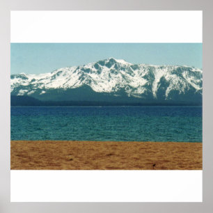 Affiche de plage du lac Tahoe Nevada