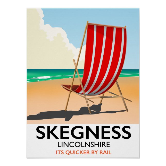 Affiche de plage Skegness Lincolnshire (Devant)