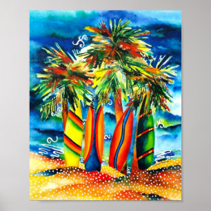 Affiche de planches de surf