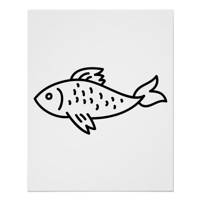 Affiche de poisson (Devant)