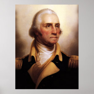 Affiche de portrait de George Washington