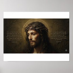 Affiche de portrait de Jésus-Christ   Art mural ch