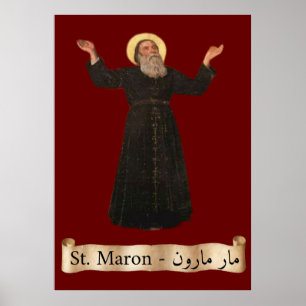 Affiche de portrait de taille d'église de St Maron