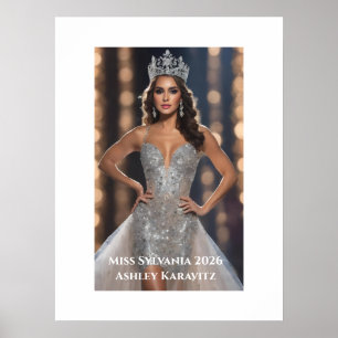 Affiche de portrait personnel Miss Pageant