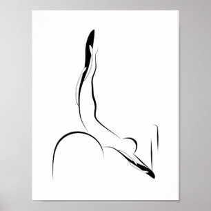 Affiche de pose de Pilates