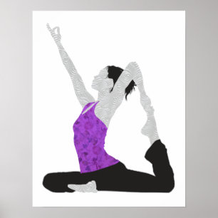 Affiche de pose de yoga