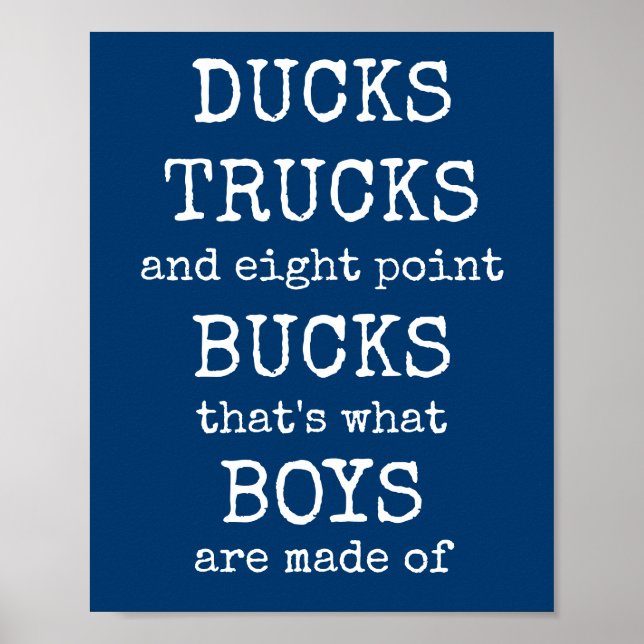 Affiche de poster pour garçons (Devant)