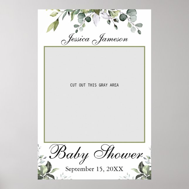 Affiche de Prop de Photo pour Baby Shower au thème (Devant)