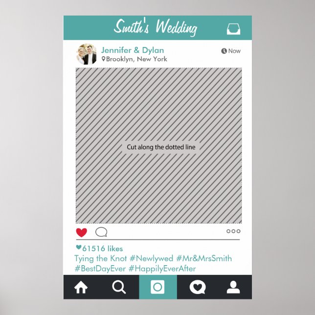 Affiche de Prop pour Photobooth de Cadre de Fête d