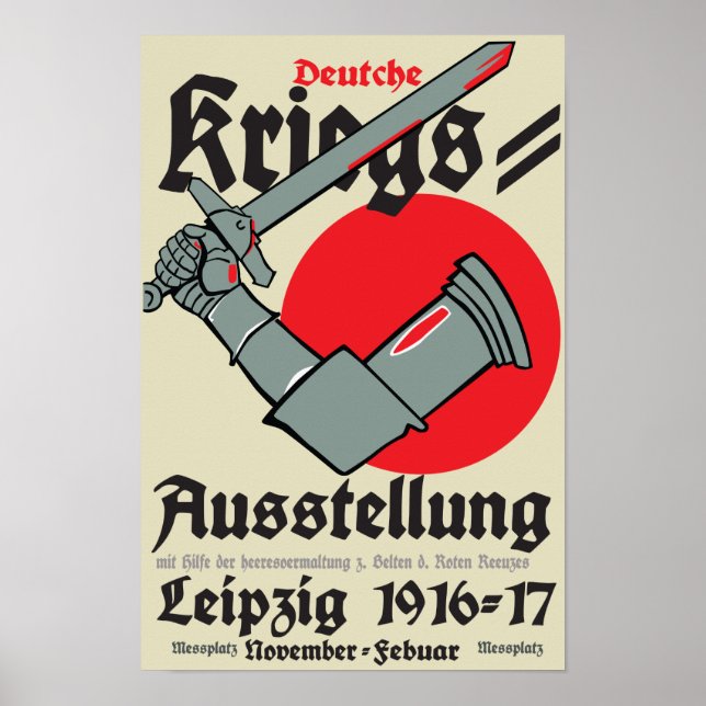 Affiche de propagande allemande WW1 (Devant)