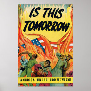 Affiche de propagande anti-communiste américaine C