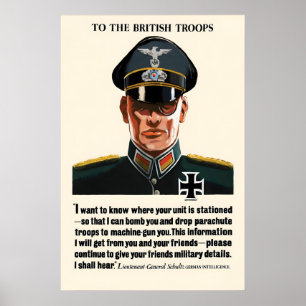 Affiche de propagande britannique de la Seconde Gu