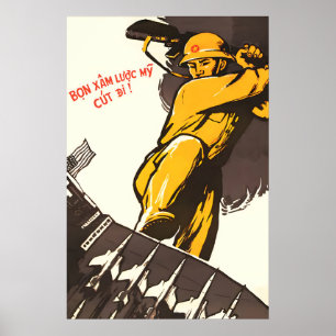 Affiche de propagande de la guerre du Vietnam 1966