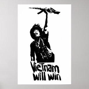 Affiche de propagande de la guerre du Vietnam Blac