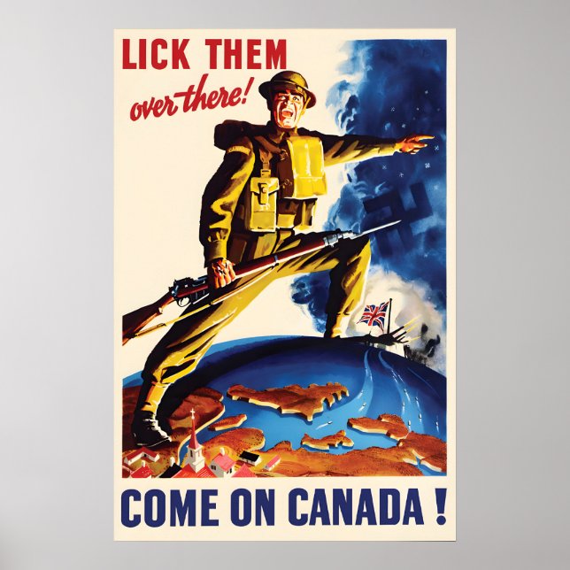 Affiche de propagande de la Seconde Guerre mondial (Devant)