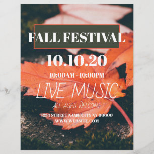 Affiche de prospectus du festival d'automne