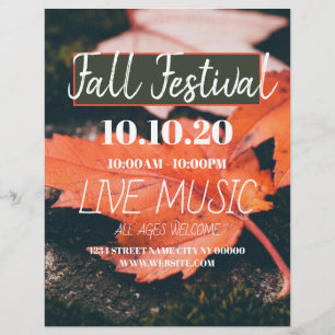 Affiche de prospectus du festival d'automne