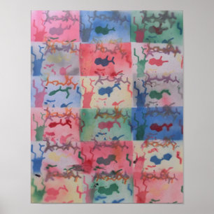 Affiche de protéine et de ligand flexibles -