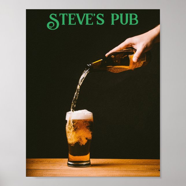 Affiche de Pub Mancave DIY - Ajouter un nom (Devant)
