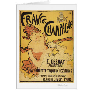 Affiche de publicité d'E. Deb Ray Champagne