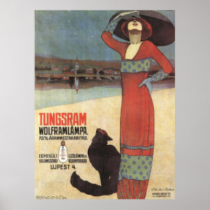 Affiche de publicité Vintage Art nouveau