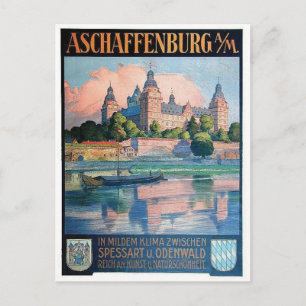 Affiche de publicité vintage carte postale