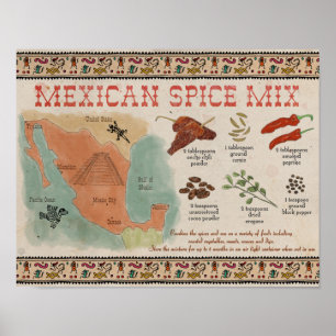 Affiche de recette de voyage : Préparation