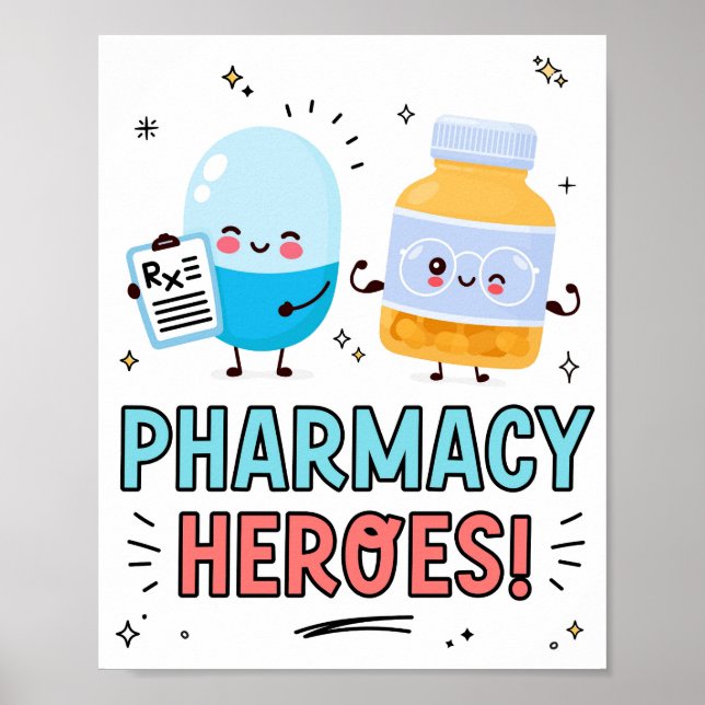 Affiche de reconnaissance de la semaine de pharmac (Devant)