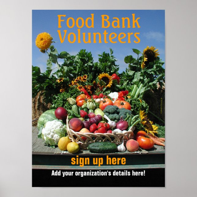 Affiche de recrutement de la banque alimentaire (Devant)