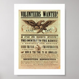 Affiche de recrutement de la guerre civile
