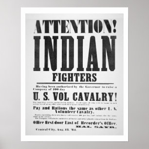 Affiche de recrutement pour la U.S. Volunteer Cava