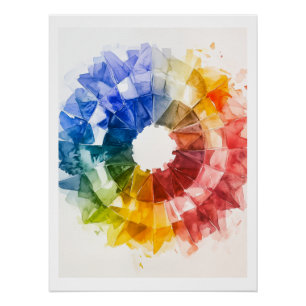 Affiche de référence de la roue couleur