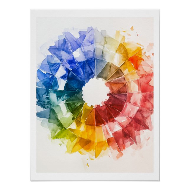 Affiche de référence de la roue couleur (Devant)
