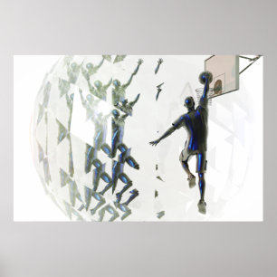 Affiche de réfraction de basket