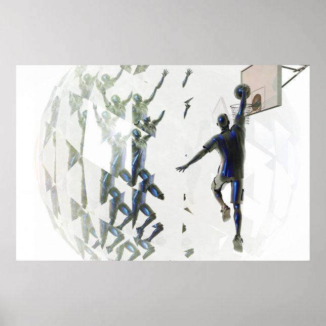 Affiche de réfraction de basket (Devant)