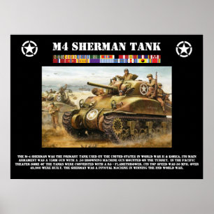 Affiche de réservoir de M-4 Sherman