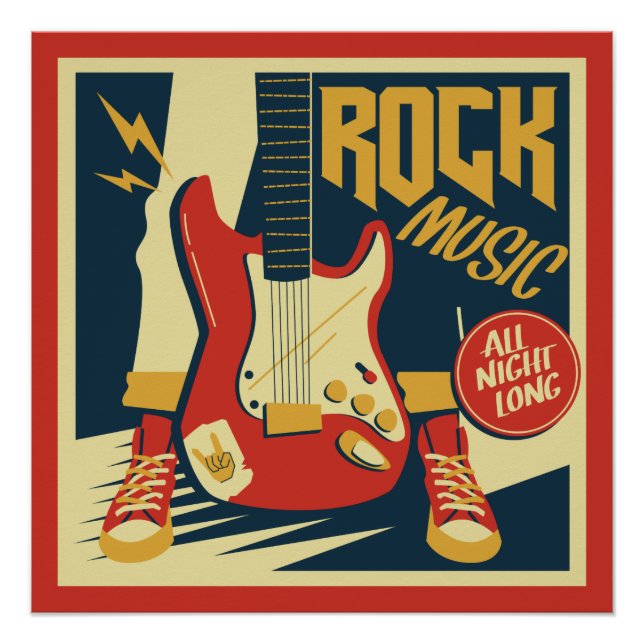 Affiche de Retro Rock Music (Devant)
