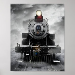 Affiche de rêve de train à vapeur